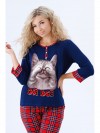 Пижама с брюками и кофтой - 7