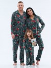 Пижама с брюками и рубашкой Family look - 7