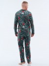 Пижама с брюками и рубашкой Family look 4