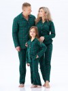 Пижама в клетку с брюками и рубашкой Family look - 9 Пижама в клетку с брюками и рубашкой Family look - 9