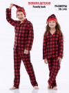 Пижама детская из клетки с брюками Family look - 9 Пижама детская из клетки с брюками Family look - 9